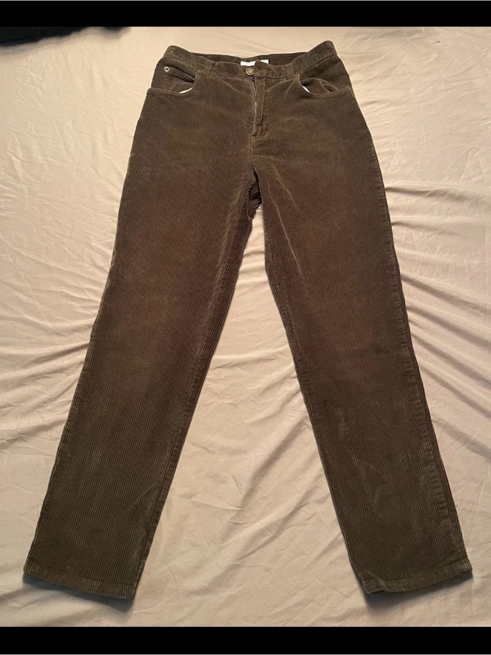 Jones New York Corduroy Pants Womens 2P Brown Sport Petite